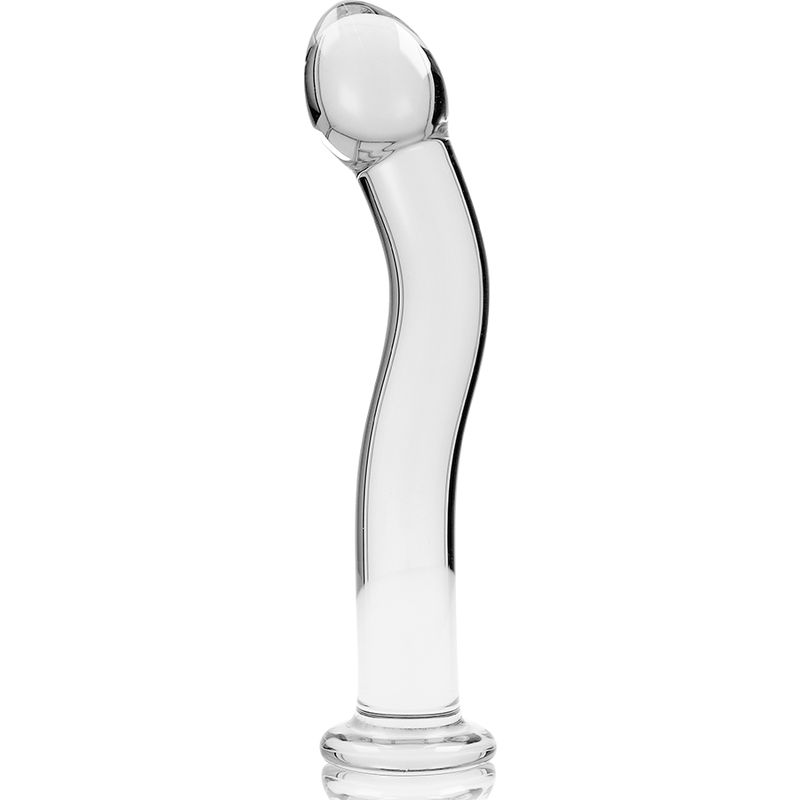 SÉRIE NEBULA BY IBIZA - MODELO 18 DILDO VIDRO BOROSILICADO TRANSPARENTE 18.5 CM -O- 3.5 CM - Sexshoptuga  Sexshoptuga 