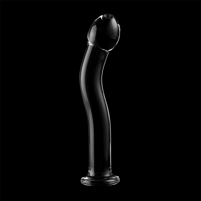 SÉRIE NEBULA BY IBIZA - MODELO 18 DILDO VIDRO BOROSILICADO TRANSPARENTE 18.5 CM -O- 3.5 CM - Sexshoptuga  Sexshoptuga 