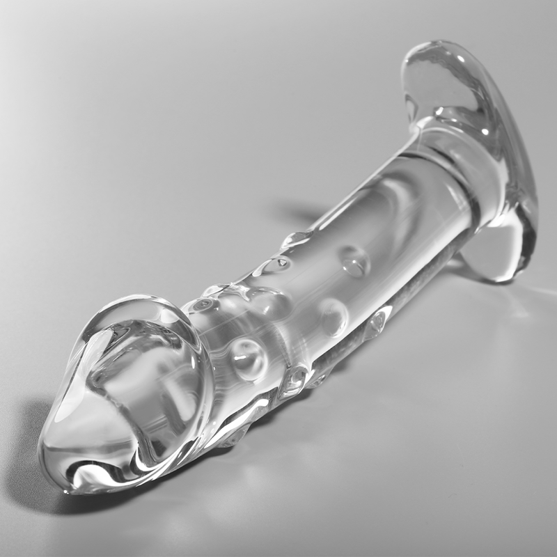 NEBULA SERIES BY IBIZA - MODELO 19 DILDO VIDRO BOROSILICADO TRANSPARENTE 18.5 CM -O- 4 CM - Sexshoptuga  Sexshoptuga 