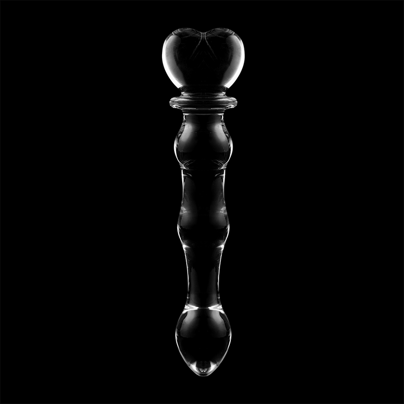 NEBULA SERIES BY IBIZA - MODELO 21 DILDO VIDRO BOROSILICADO TRANSPARENTE 20.5 CM -O- 3.5 CM - Sexshoptuga 