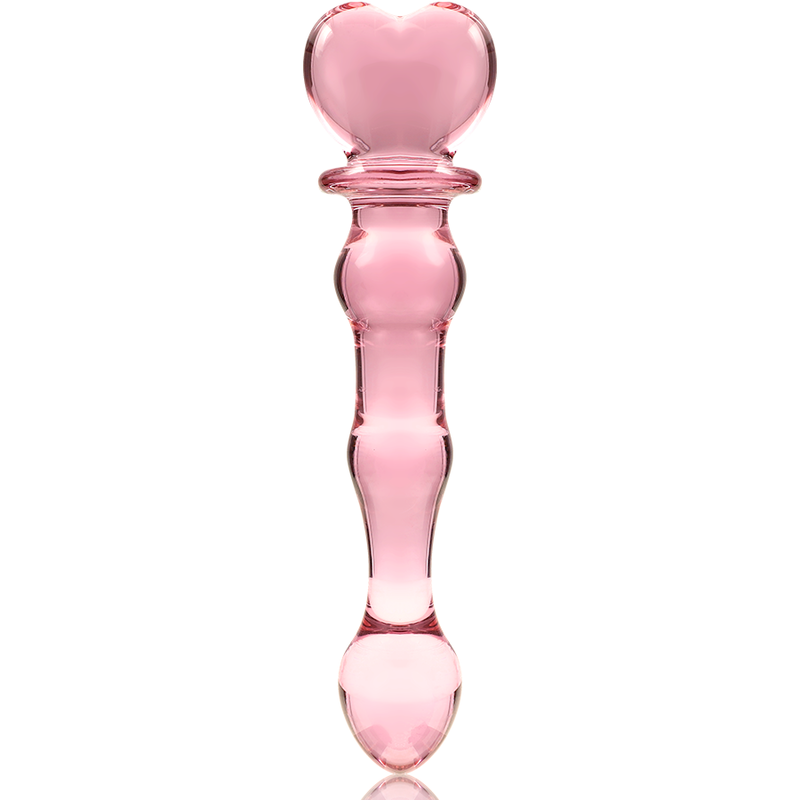 NEBULA SERIES BY IBIZA - MODELO 21 DILDO VIDRO BOROSILICADO TRANSPARENTE 20.5 CM -O- 3.5 CM - Sexshoptuga  Sexshoptuga 