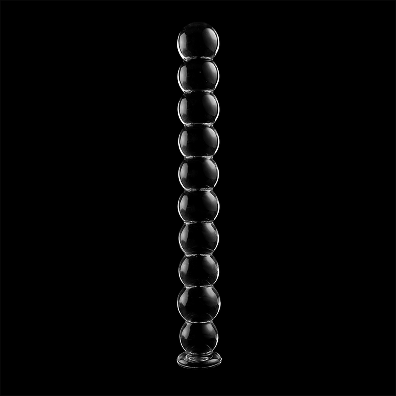 NEBULA SERIES BY IBIZA - MODELO 22 DILDO VIDRO BOROSILICADO TRANSPARENTE 21.5 CM -O- 2.5 CM - Sexshoptuga  Sexshoptuga 