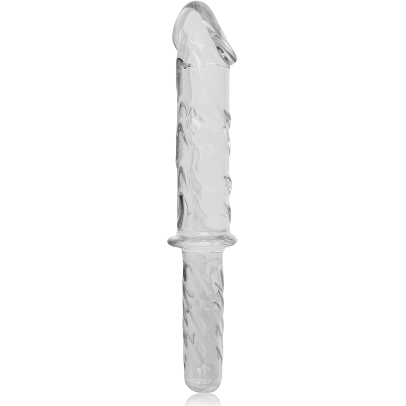 NEBULA SERIES BY IBIZA - MODELO 24 DILDO VIDRO BOROSILICADO TRANSPARENTE 28.5 CM -O- 5 CM - Sexshoptuga  Sexshoptuga 