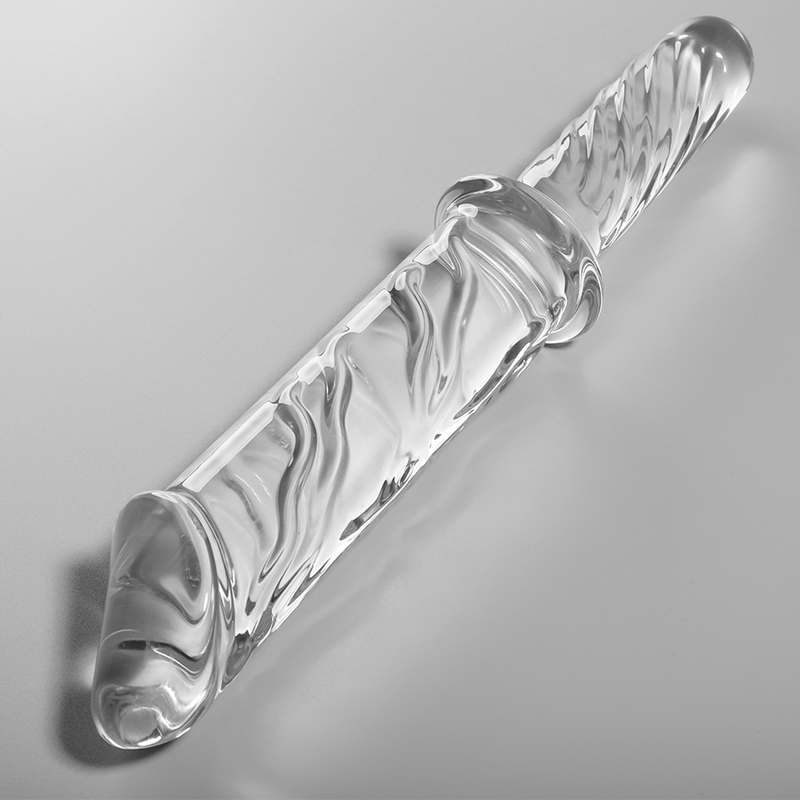 NEBULA SERIES BY IBIZA - MODELO 24 DILDO VIDRO BOROSILICADO TRANSPARENTE 28.5 CM -O- 5 CM - Sexshoptuga  Sexshoptuga 