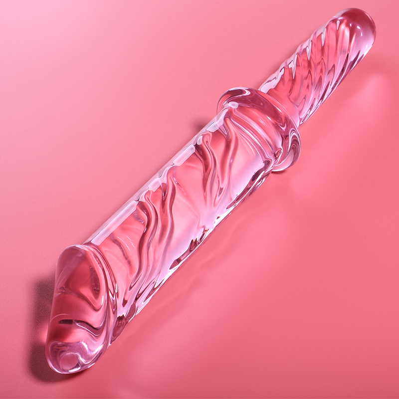 NEBULA SERIES BY IBIZA - MODELO 24 DILDO VIDRO BOROSILICADO TRANSPARENTE 28.5 CM -O- 5 CM - Sexshoptuga 