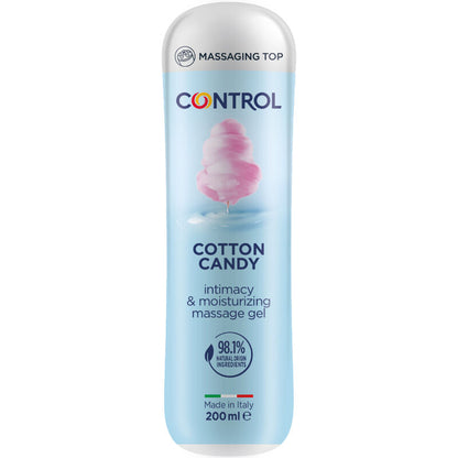 CONTROL - GEL DE MASSAGEM ALGODO DOCE 3 EM 1 200 ML - Sexshoptuga 