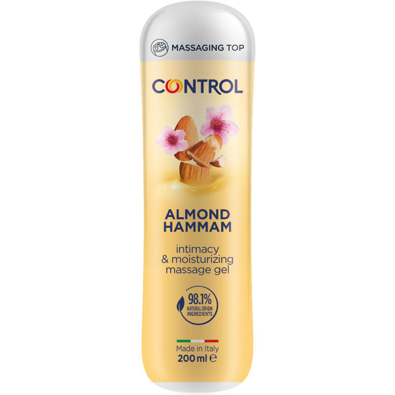 CONTROL - GEL DE MASSAGEM HAMMAM DE AMÊNDOA 3 EM 1 200 ML - Sexshoptuga 