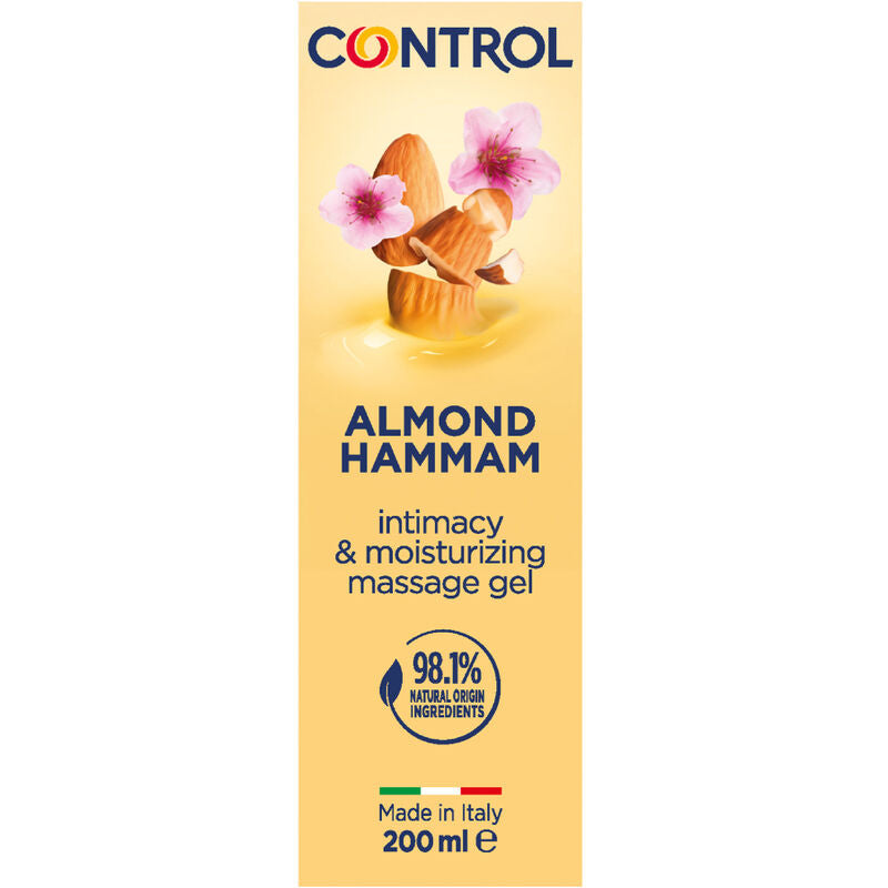 CONTROL - GEL DE MASSAGEM HAMMAM DE AMÊNDOA 3 EM 1 200 ML - Sexshoptuga 