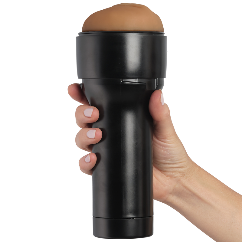 KIIROO - ESTIMULADOR MASTURBADOR FEEL STROKER - MARROM CLARO - Sexshoptuga  Sexshoptuga 