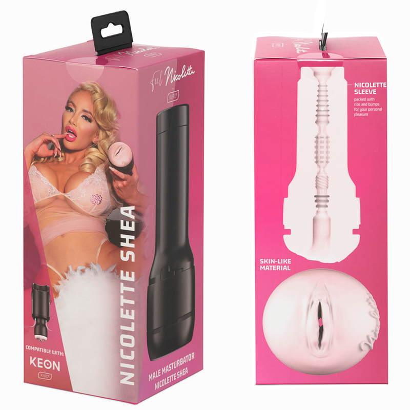 KIIROO - KEON + FEEL NICOLETTE SHEA STROKER + LUBRIFICANTE DE QUALIDADE AQUA 50 ML Sexshoptuga 