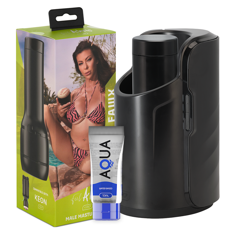 KIIROO - KEON + ALEXIS FAWX STROKER + LUBRIFICANTE DE QUALIDADE AQUA 50 ML