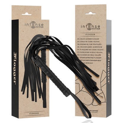 INTENSE - FETISH FLOGGER DE COURO VEGANO - Sexshoptuga 