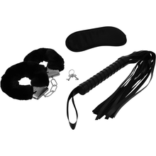 INTENSE - FETISH PLAYSET ERÓTICO 1 COM ALGEMAS, MSCARA CEGA E FLOGGER - Sexshoptuga 