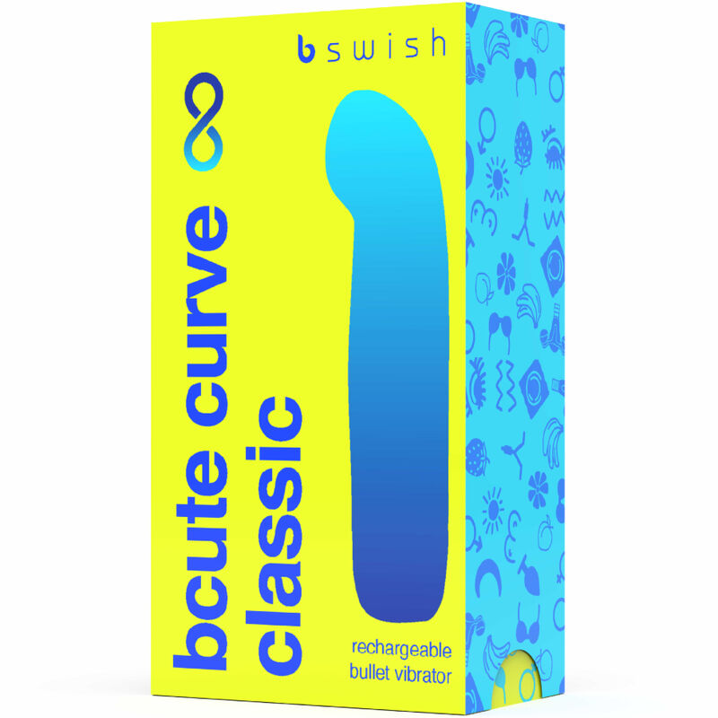 B SWISH - BCUTE CURVE INFINITE CLASSIC RECARREGVEL VIBRADOR DE SILICONE AMARELO - Sexshoptuga  Sexshoptuga 