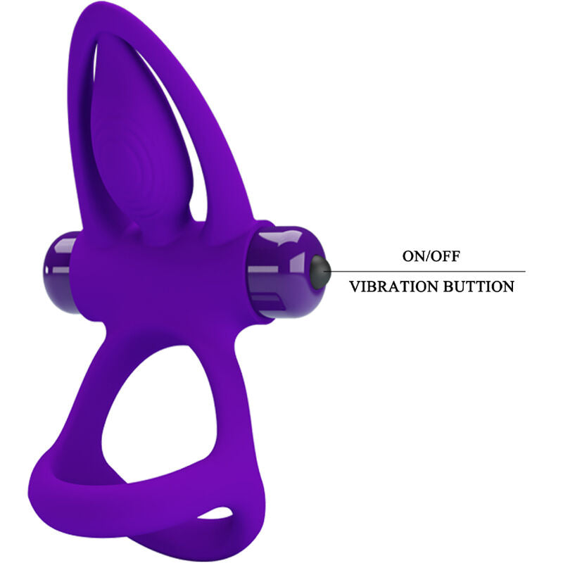 PRETTY LOVE - ANEL VIBRADOR 10 VIBRAÕES LILA SILICONE - Sexshoptuga  Sexshoptuga 