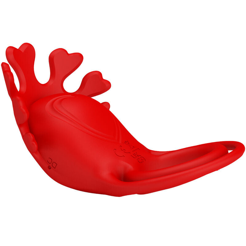 PRETTY LOVE - ANEL VIBRADOR RUBEN 7 VIBRAÕES SILICONE VERMELHO - Sexshoptuga 