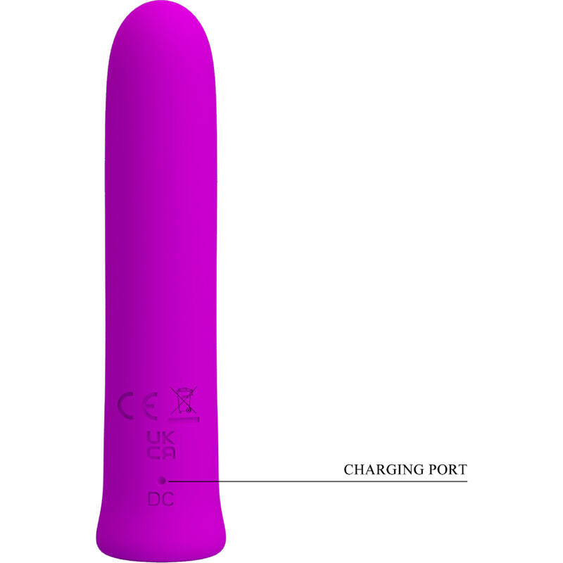 PRETTY LOVE - VIBRADOR CURTIS MINI SUPER POWER 12 VIBRAÕES DE SILICONE VIOLETA - Sexshoptuga 