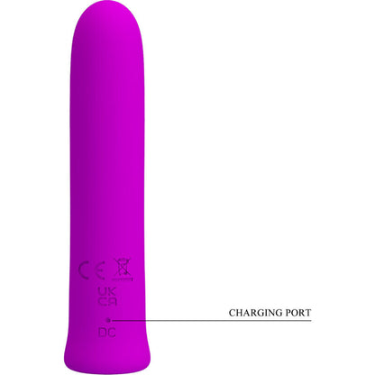 PRETTY LOVE - VIBRADOR CURTIS MINI SUPER POWER 12 VIBRAÕES DE SILICONE VIOLETA - Sexshoptuga 