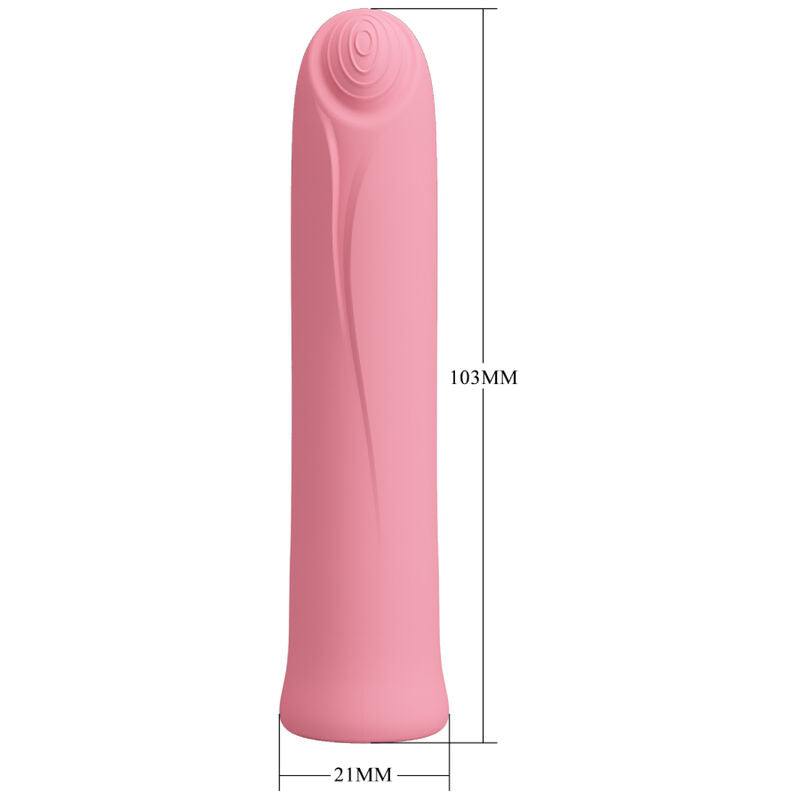 PRETTY LOVE - VIBRADOR CURTIS MINI SUPER POWER 12 VIBRAÕES DE SILICONE ROSA - Sexshoptuga  Sexshoptuga 