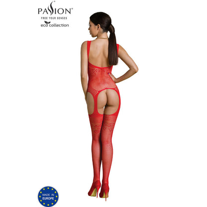 PASSION - COLEO ECO BODYSTOCKING ECO BS008 PRETO - Sexshoptuga 