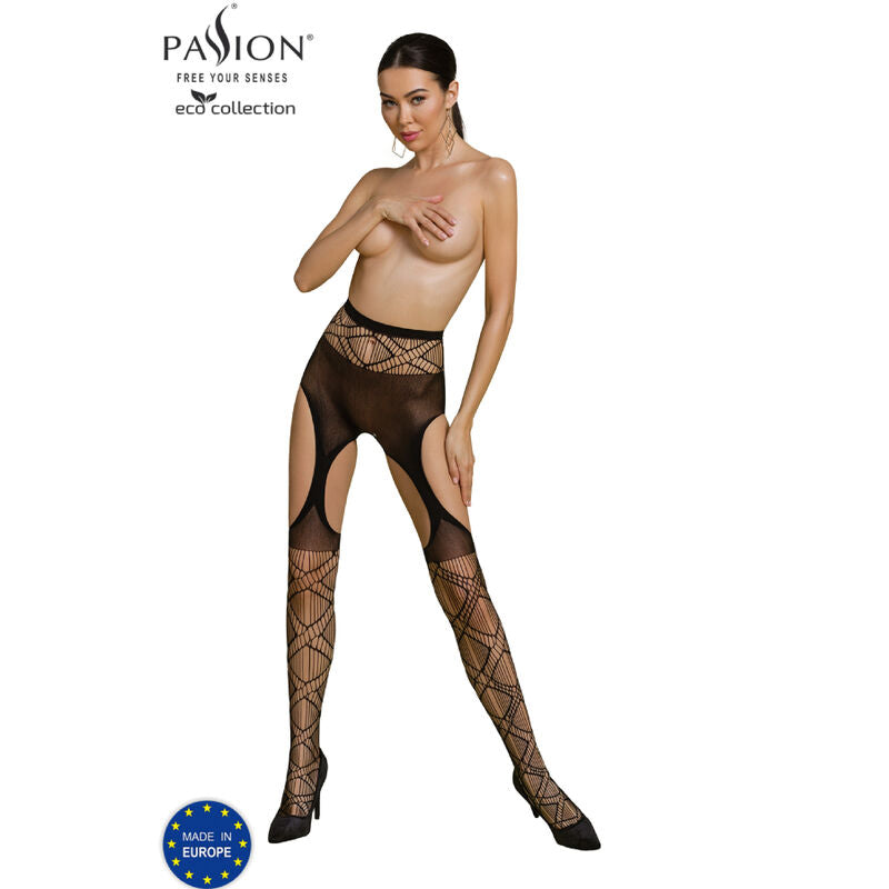 PASSION - COLEO ECO BODYSTOCKING ECO S005 PRETO - Sexshoptuga  Sexshoptuga 