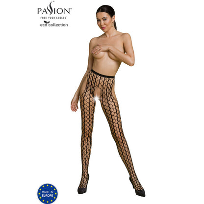 PASSION - COLEO ECO BODYSTOCKING ECO S007 PRETO - Sexshoptuga 