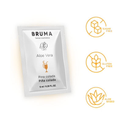 BRUMA - GEL DESLIZANTE DE ALOE VERA SABOR PINA COLADA 6 ML - Sexshoptuga 