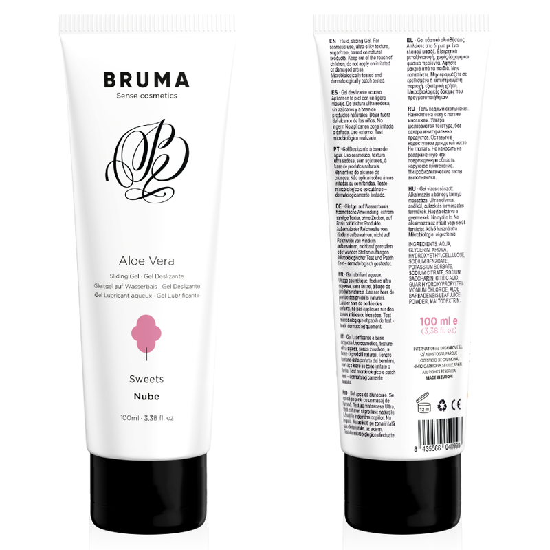 BRUMA - GEL DESLIZANTE DE ALOE VERA SABOR DOCES 100 ML - Sexshoptuga  Sexshoptuga 