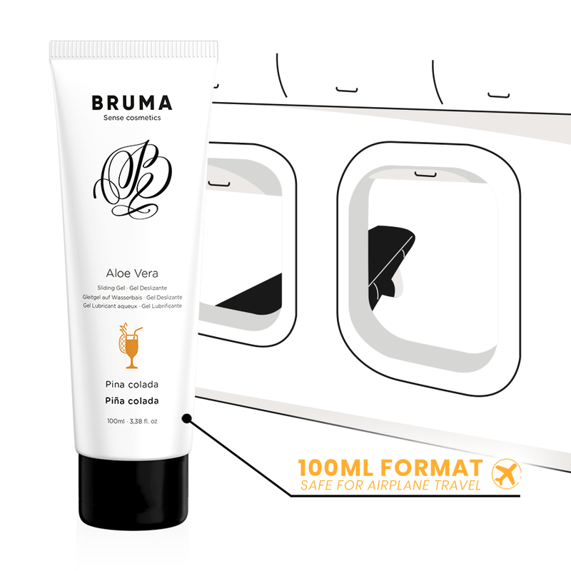 BRUMA - GEL DESLIZANTE DE ALOE VERA SABOR PINA COLADA 100 ML - Sexshoptuga  Sexshoptuga 