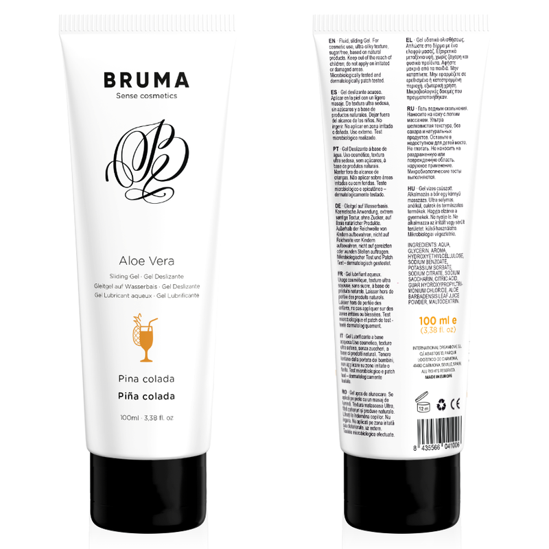 BRUMA - GEL DESLIZANTE DE ALOE VERA SABOR PINA COLADA 100 ML - Sexshoptuga  Sexshoptuga 