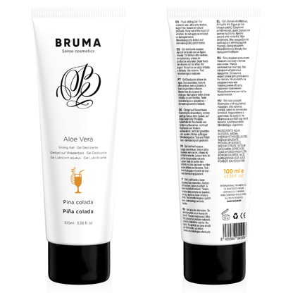 BRUMA - GEL DESLIZANTE DE ALOE VERA SABOR PINA COLADA 100 ML - Sexshoptuga 