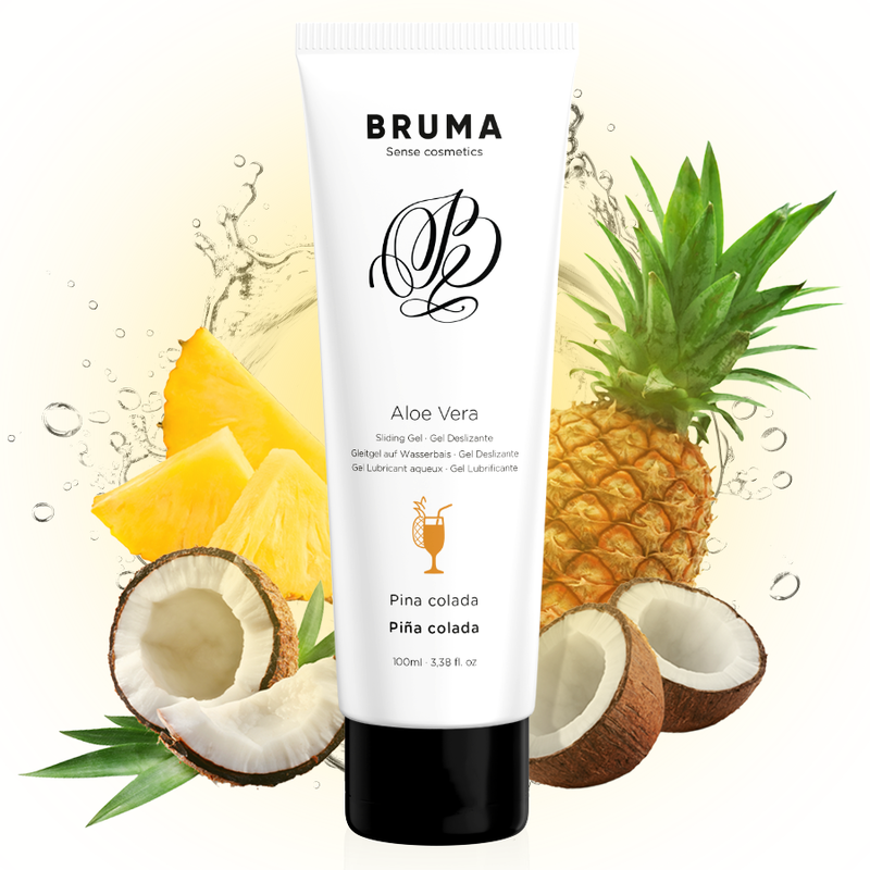 BRUMA - GEL DESLIZANTE DE ALOE VERA SABOR PINA COLADA 100 ML - Sexshoptuga  Sexshoptuga 