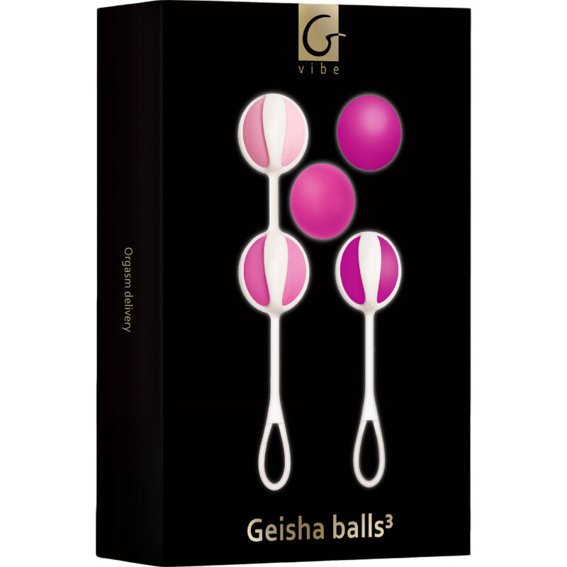 G-VIBE - CONJUNTO 5 BOLAS DE GEIXA3 ROSA - Sexshoptuga  Sexshoptuga 