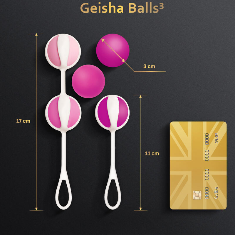 G-VIBE - CONJUNTO 5 BOLAS DE GEIXA3 ROSA - Sexshoptuga  Sexshoptuga 