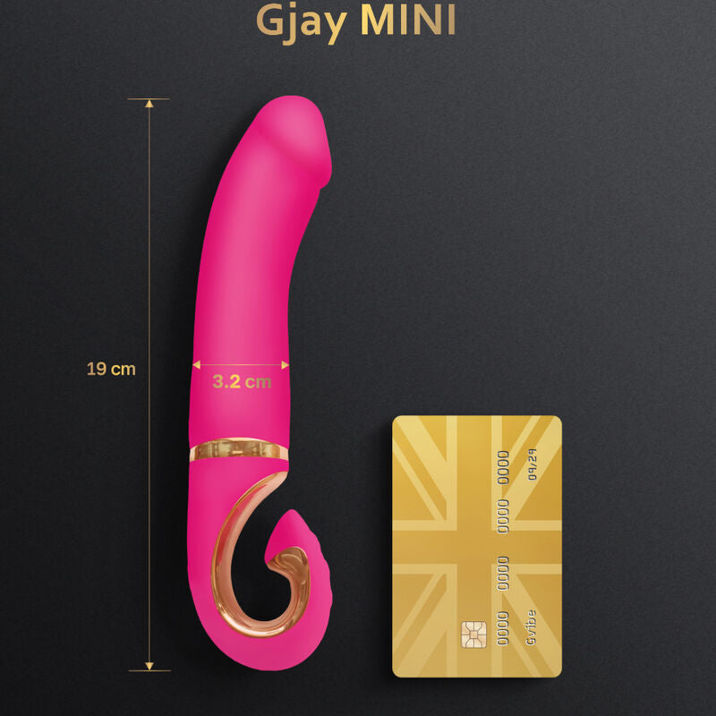 G-VIBE - VIBRADOR DE SILICONE GJAY MINI ROSA - Sexshoptuga 