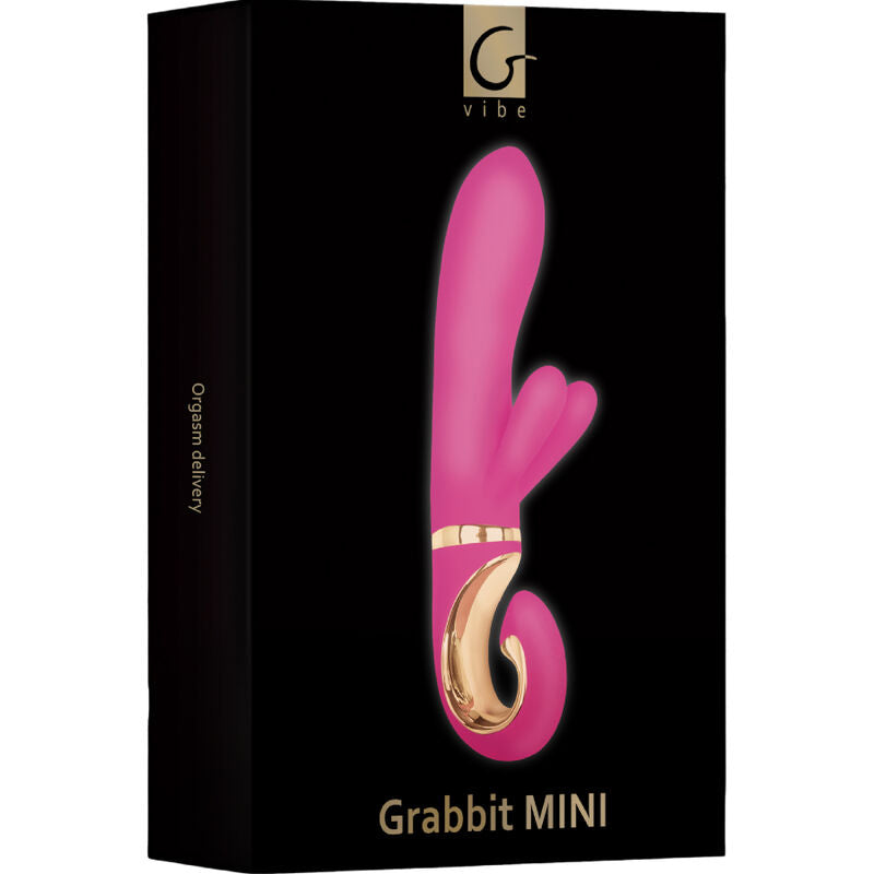 G-VIBE - GRABBIT MINI VIBRADOR DE SILICONE ROSA - Sexshoptuga 