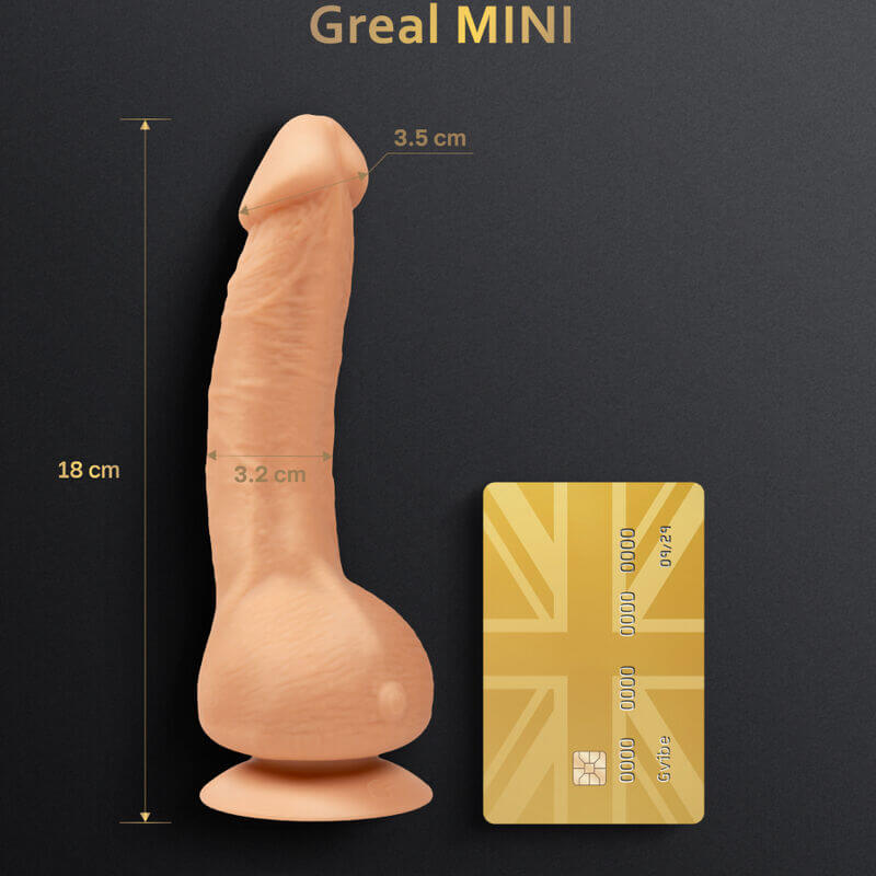 G-VIBE - GREAL MINI VIBRADOR DILDO SILICONE NATURAL - Sexshoptuga 