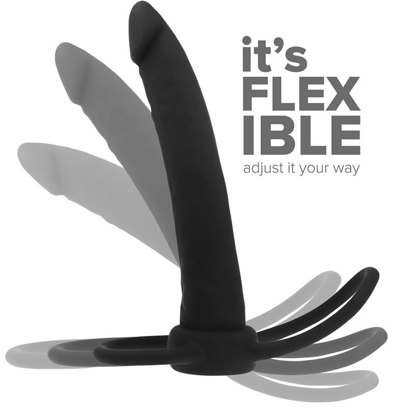 MYTHOLOGY - DILDO ANAL COBI ONYX COM ANEL DE GALO E TESTÍCULO 13 SILICONE CM Sexshoptuga 