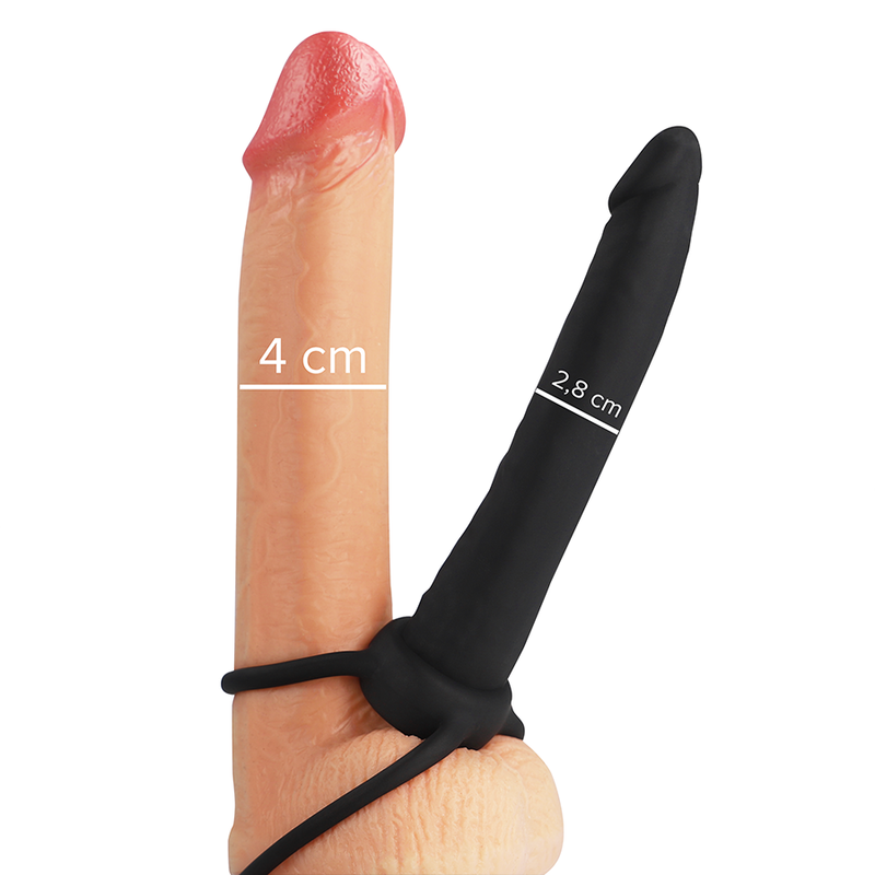 MYTHOLOGY - DILDO ANAL COBI ONYX COM ANEL DE GALO E TESTÍCULO 13 SILICONE CM Sexshoptuga 