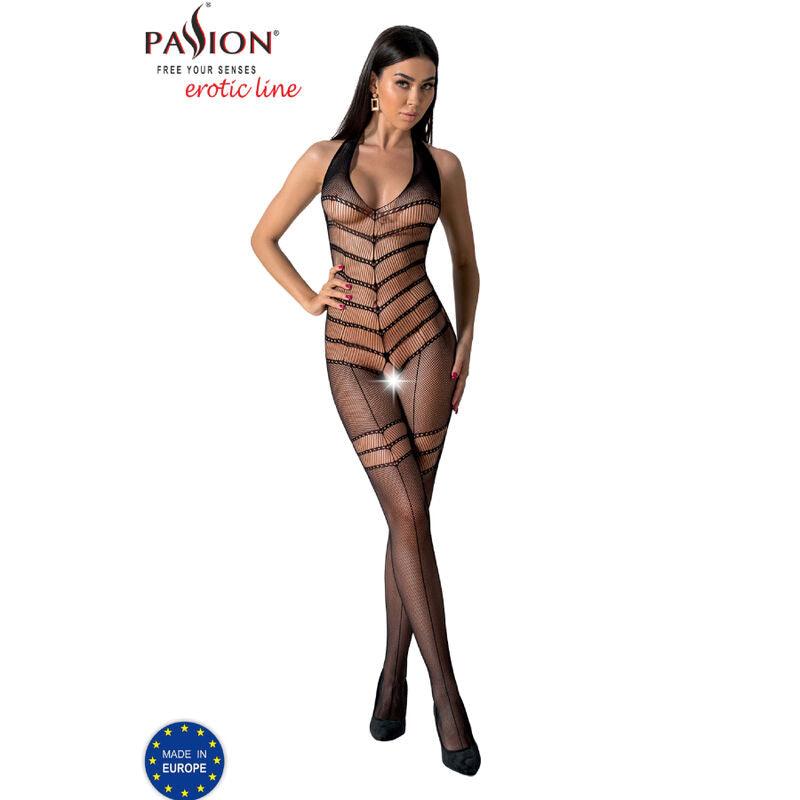 PASSION - BS100 BODYSTOCKING PRETO TAMANHO ÚNICO - Sexshoptuga 