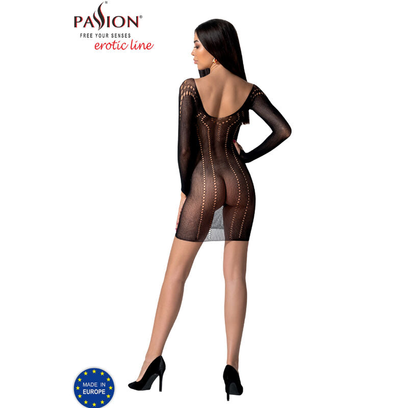 PASSION - BS101 BODYSTOCKING PRETO TAMANHO ÚNICO - Sexshoptuga 