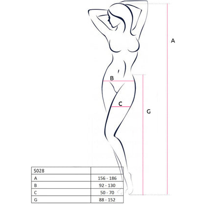 PASSION - S028 CALA PRETA COM LIGA TAMANHO ÚNICO - Sexshoptuga 