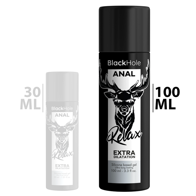 BLACK HOLE - GEL BASE DE SILICONE DILATAÇÃO ANAL 100 ML - Sexshoptuga  Sexshoptuga 