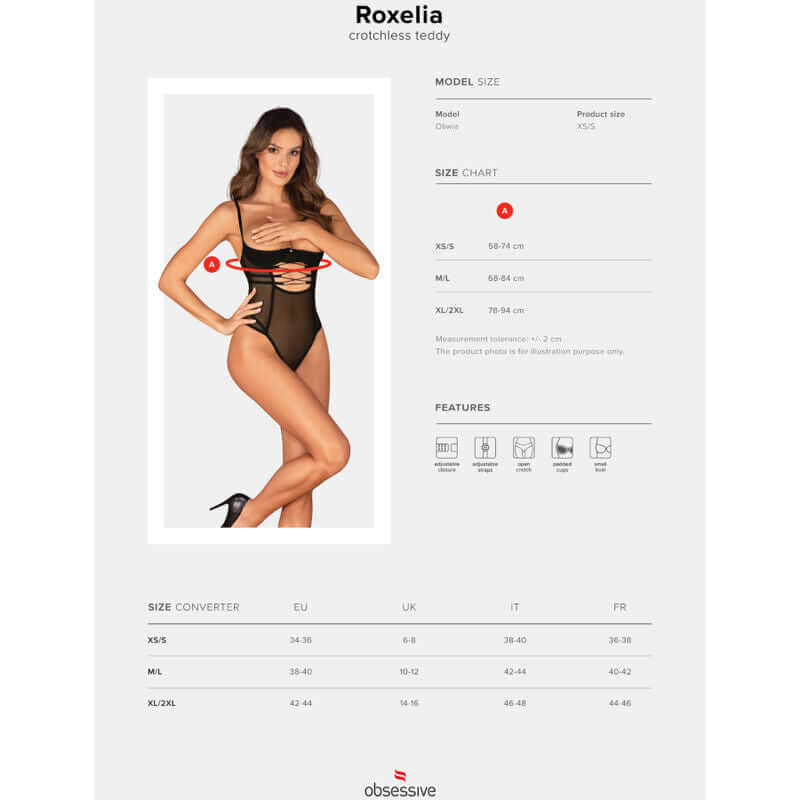 OBSESSIVE - ROXELIA TEDDY XS/S Sexshoptuga 