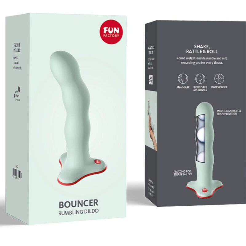 FUN FACTORY - BOUNCER DILDO SAGE GREEN - Sexshoptuga  Sexshoptuga 