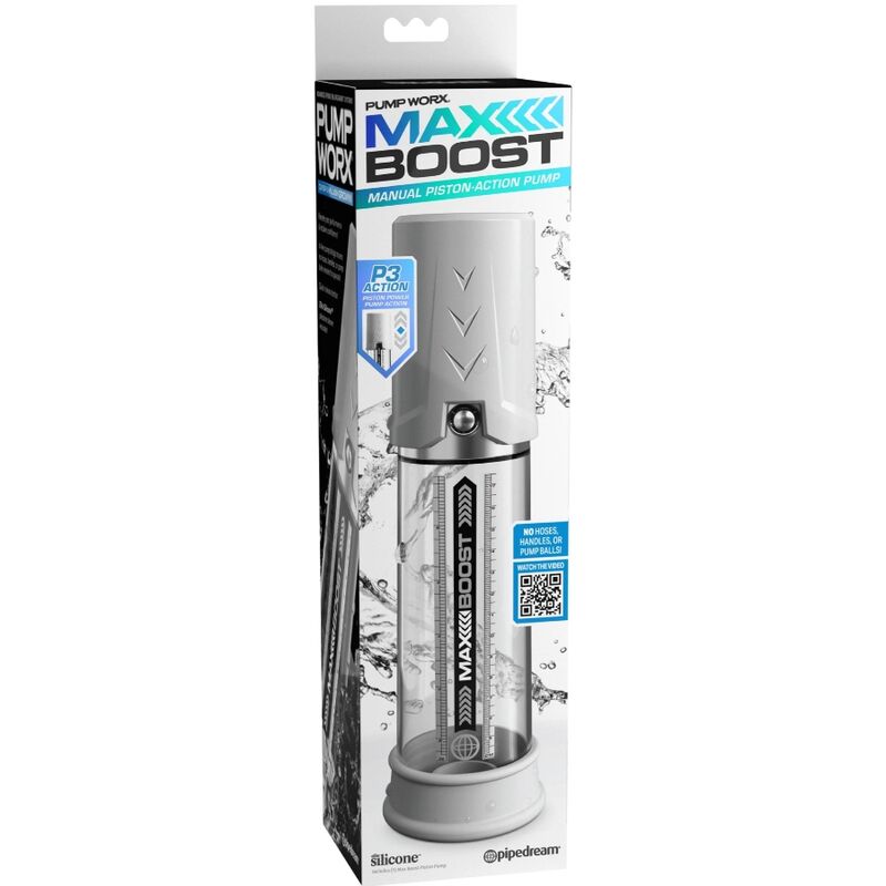 PUMP WORX - MAX BOOST BRANCO - Sexshoptuga 