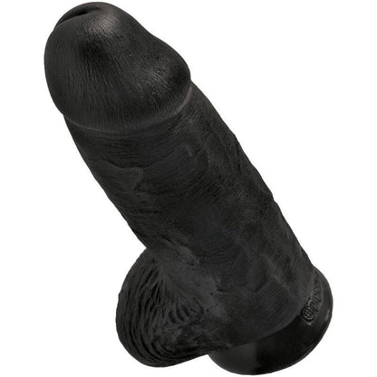 KING COCK - PÊNIS GORDINHO REALISTA 23 CM PRETO - Sexshoptuga 