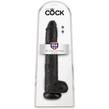 KING COCK - PÊNIS REALÍSTICO COM BOLAS 30.5 CM PRETO - Sexshoptuga  Sexshoptuga 