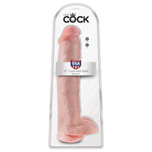 KING COCK - PÊNIS REALÍSTICO COM BOLAS 34.2 CM LEVE - Sexshoptuga  Sexshoptuga 