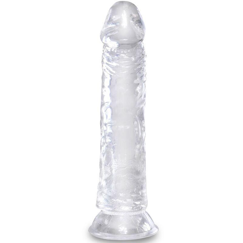 KING COCK - PÊNIS REALISTA CLARO 19.7 CM TRANSPARENTE - Sexshoptuga 